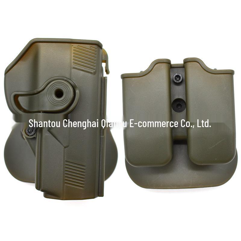 GLOCK Quick Draw Holster Set: IMI Gloves, 1911/M92/17 Waist Holster, Outdoor CS Tactical Magazine Props