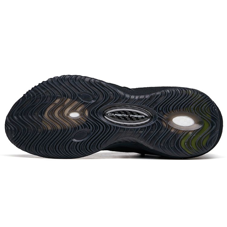 Anta Crazy Tide 3 Pro Shock Absorption Non-Slip Wear-Resistant Mid-Top Basketball Shoes Men Basketball Shoes Black 112141651S-3