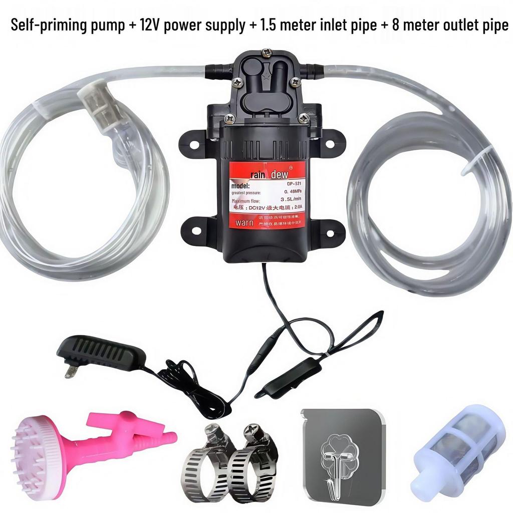 12V Turbo Water Pump: Automatic Supercharging for Landscaping, Greening, Injection Molding, and Submersible Applications