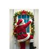 Festive Christmas Santa Claus Door Banner 71x35in Decorative Polyester Holiday Door Cover for Home Holiday Decoration