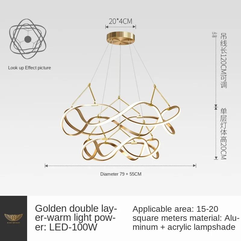 Lustres LED Ceiling Chandelier light lamp For Living Room Bedroom modern LED Large Chandelier Lighting Fixtures AC85-260V Gold