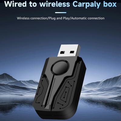 Kablolu CarPlay Android Auto Araçlar için Kablosuz CarPlay Android Auto Adaptörü 2'si 1 Arada Akıllı Dongle USB Tak ve Çalıştır BT 5.0 5G WIFI