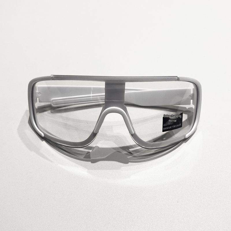 

Унисекс Анти-УФ Фотохромные Велоочки с Большой Оправой - Ветрозащитные, Пылезащитные Спортивные Очки Single Glasses