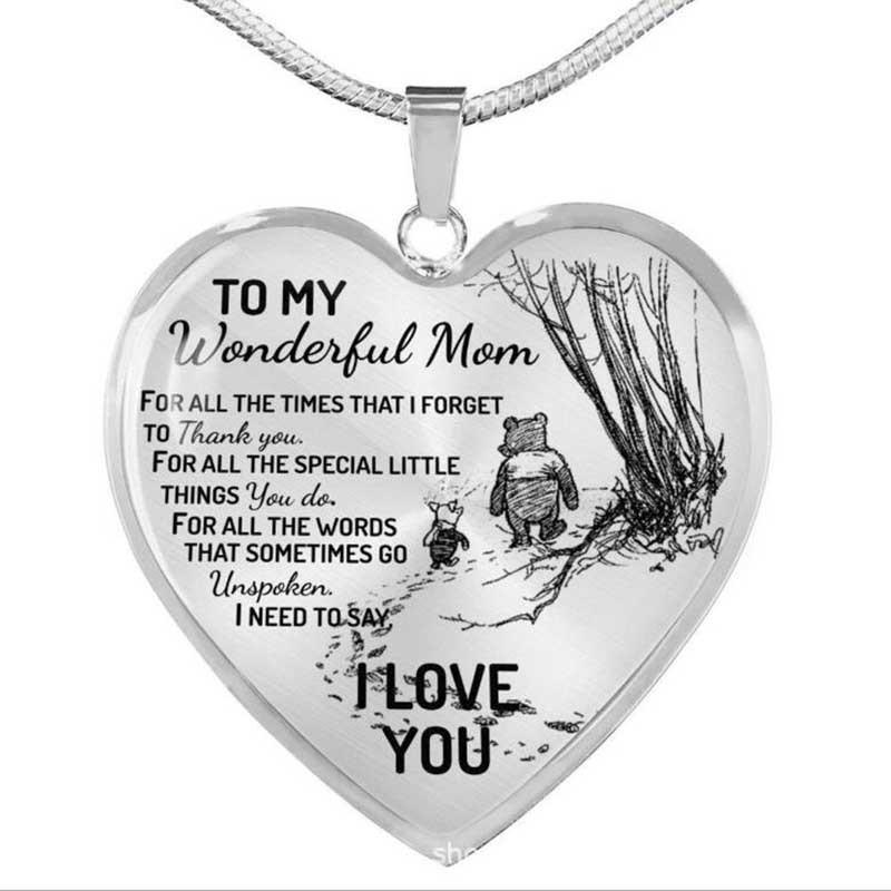 Für meine Tochter Liebesanhänger Halskette - Europäischer & Amerikanischer Allround-Schmuck Pulloverkette