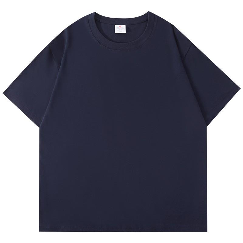 Mens Heavyweight Cotton T Shirt Basic Plain Casual Short Sleeve Tee Daily Wear