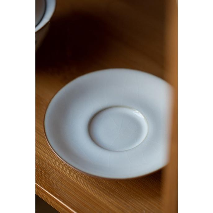 160ml Ru Kiln Covered Bowl Vintage Tea Brewing Bowl Ceramic Tea Serving Bowl