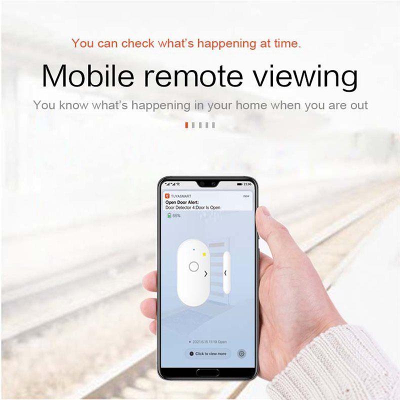24-Hour Delivery Tuya Wifi Door Window Sensor Smart Alarm Alert System Real-Time Notifications App-Control Home Secur