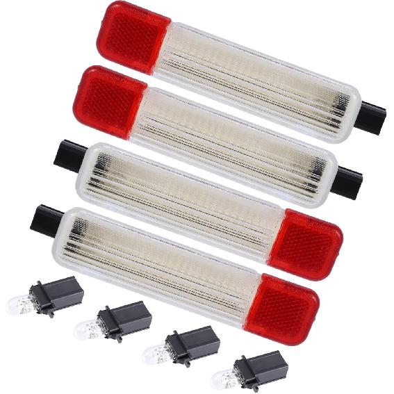 

Car Door Light, Panel Courtesy Light Lens Cover, for Cadillac Escalade 1999-2006, Plastic, 15021517 15021518 923-103 923-104, White Transparent, 4