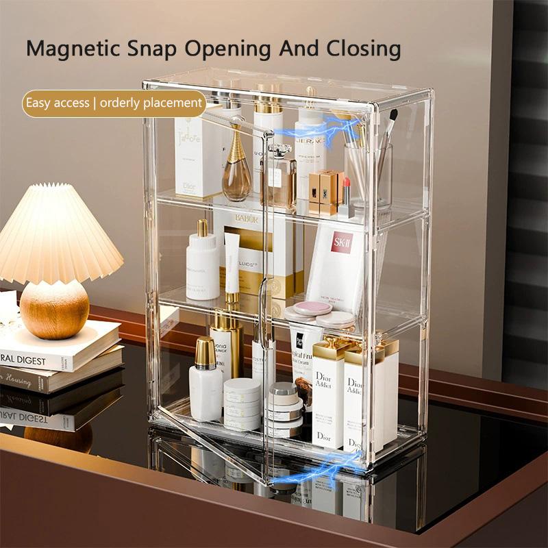 Three Layer Transparent Display Rack Large Capacity Dustproof Handmade Anime Car Model Blind Box Storage Box Jewelry Sorting Box
