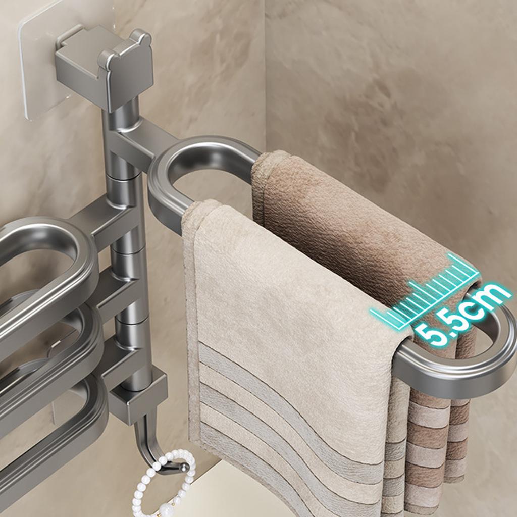 Moderní designy Držák na ručníky bez vrtání Snadná instalace Pevný Vodotěsný Nerezavějící pro různé styly Denní použití