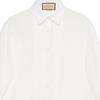 GUCCI Long Sleeved Pleated Plastron Shirt Men's 762171-ZAPQT-9011
