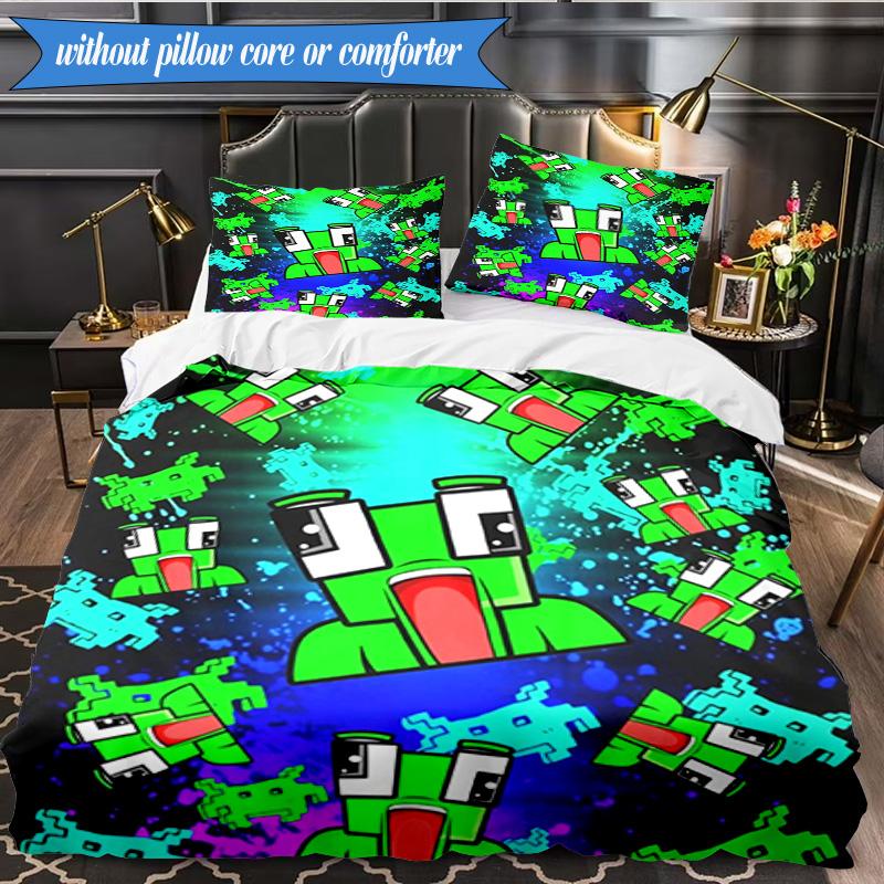 Space Un-speakable Adventure 3pcs K-pop Music Group Bedding set,Ideal for Bedroom, Dormitory,Including Duvet Cover And 2pcs Pillowcases,Fan Gifts
