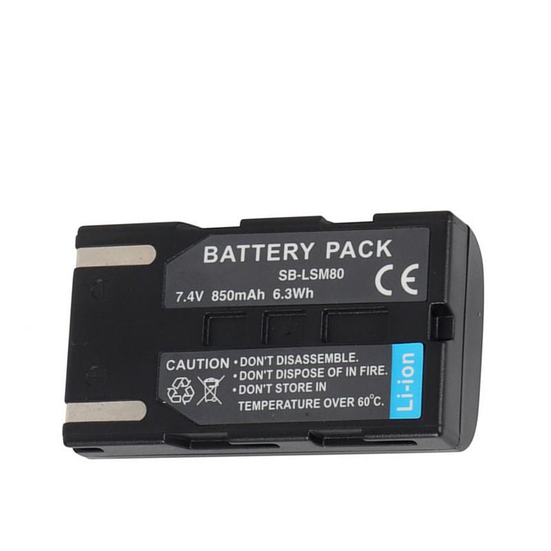 Repalcement Camera Battery SB-LSM80 SB LSM80 SBLSM80 Rechargeable Camera Battery For SAMSUNG VP-DC175 VP-DC565 VP-DC575 SC-D357