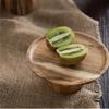 Household Circular Solid Wood Trays Sushi High Foot Cake Plates Fruits Snacks Kitchen Tools with Trays Living Room Display Plate