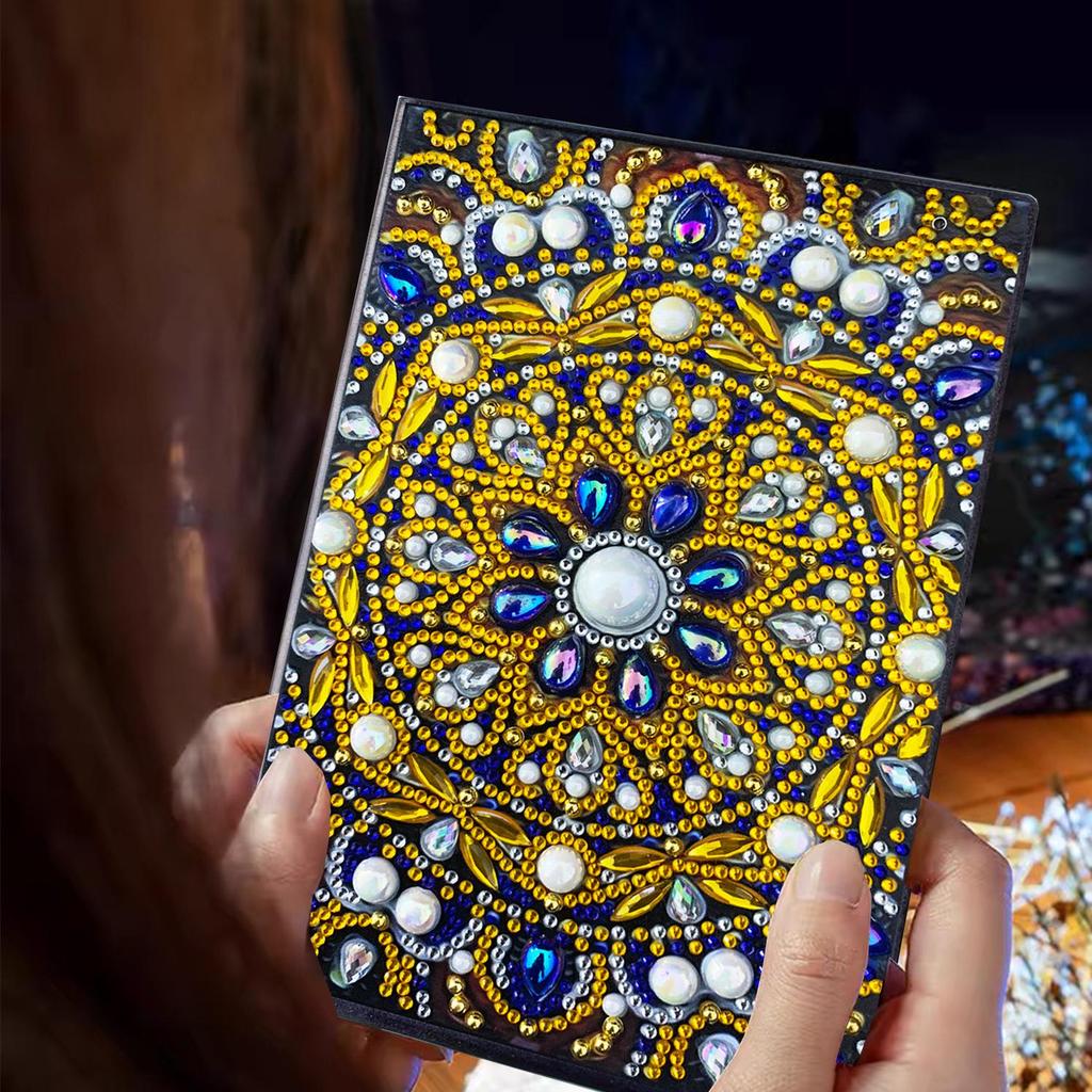 Handmade DIY Xian Porcelain Diamond Painting Notebook: Creative Educational Toy & Gift for Elementary Students, Teachers, and Kids with Stickers