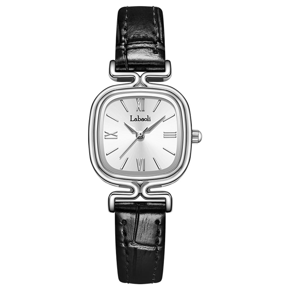 

Simple square watch for women with a leather and perfect for business or casual Available in black and strap. Small, stylish, waterproof, ultra-thin,