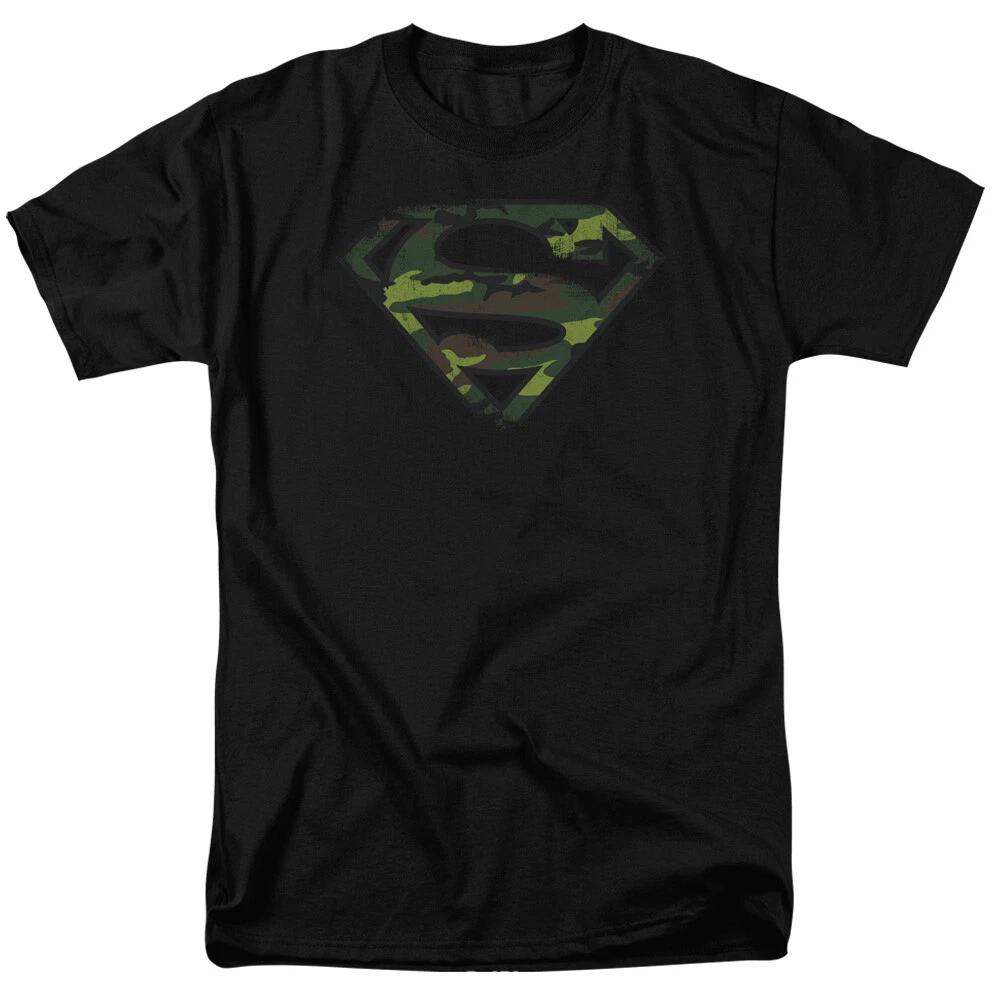 Superman  Distressed Camo Shield  T-Shirt - Regular to Tank - to 6X S