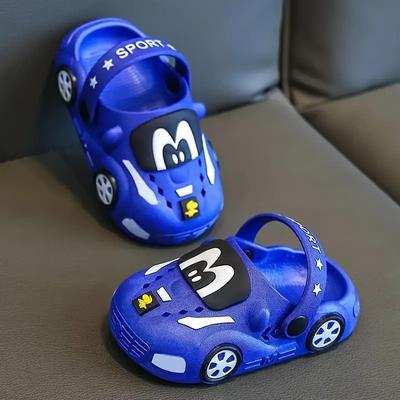 Boys Fashionable Car Print Slip-On Sandals Shoe