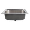 Kitchen Sink Thickened 304 Stainless Steel Top Mount Single Bowl Basin with Drain Kit for Home