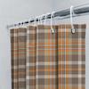 Stylish Plaid Shower Curtain Set For Bathroom Decor Waterproof Fabric With Hook Rings Available In Multiple Sizes!