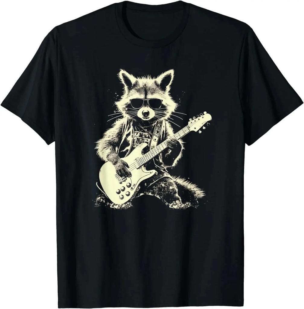 Funny 3 Racoon Moon Howling Raccoon Head Funny for Men Women Kid T-Shirt Casual Cotton Daily Four Seasons Tees Tshirt Streetwear