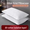 Juego de Protectores de Almohada Gruesos de Algodón: Funda de almohada y toalla antipolvo, antiácaros y antisudor