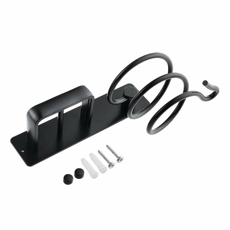 Supporto per Asciugacapelli in Alluminio con Trattamento Superficiale Anodizzato Scaffale Salvaspazio per Piastre e Arricciacapelli Supporta Fino a 5kg