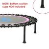 Indoor 40"" Exercise Fitness Trampoline Rebounder For Adults Child Foldable Cardio Jump Workout Stability Training Tool Rose Red/Green