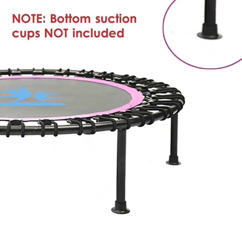 Indoor 40"" Exercise Fitness Trampoline Rebounder For Adults Child Foldable Cardio Jump Workout Stability Training Tool Rose Red/Green