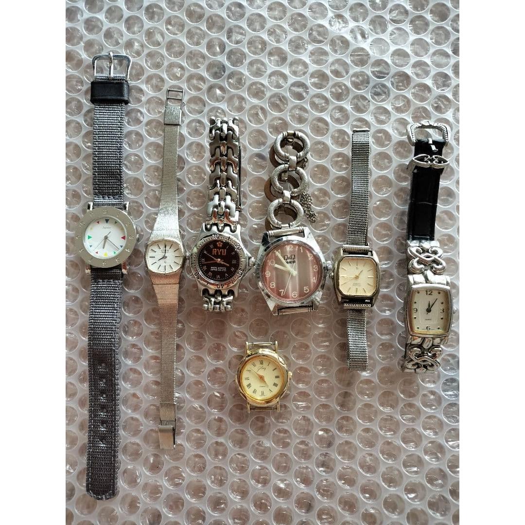 Used Junk watches ladies bulk sale 7 piece set