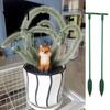 Twist Prevention Plant Support Stake 10Pcs Stakes Slot Design Easy to Use Versatile Application Indoor Heavy Rain Flower Stand Outdoor Single