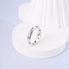 CopperMulticolor CZ Band Ring for Women Rainbow Bubble Dainty Wedding Party Fine Versatile Jewelry Gift