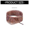 Leopard Print Sheer Shoe Laces 2.5cmX120cm Wide Flat Shoelaces Anti Slip Sneakers Shoe Lace Replacement For Men Women
