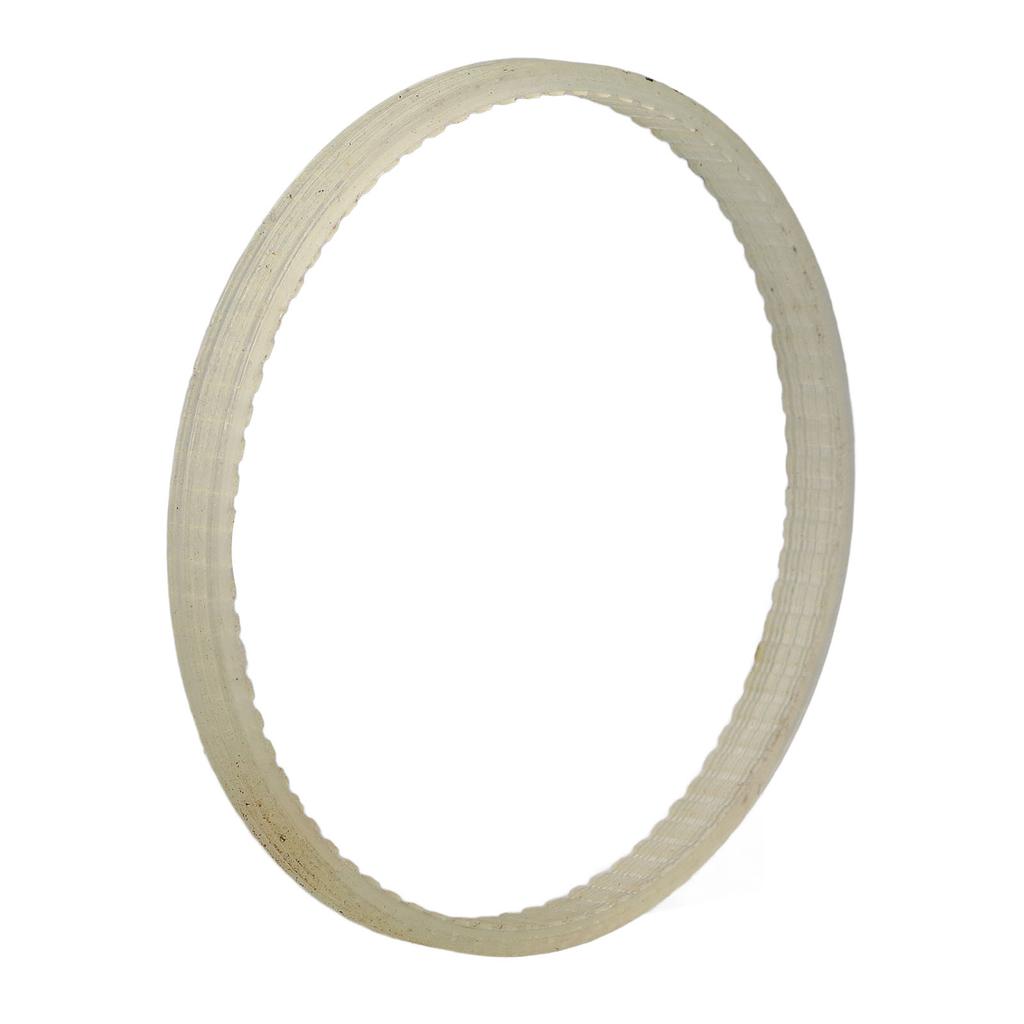 12 tum Motordrivrem PE-material Ribbad drivrem Ersättning för Bandsåg Svarv Borr Bordsåg Transportör Beige