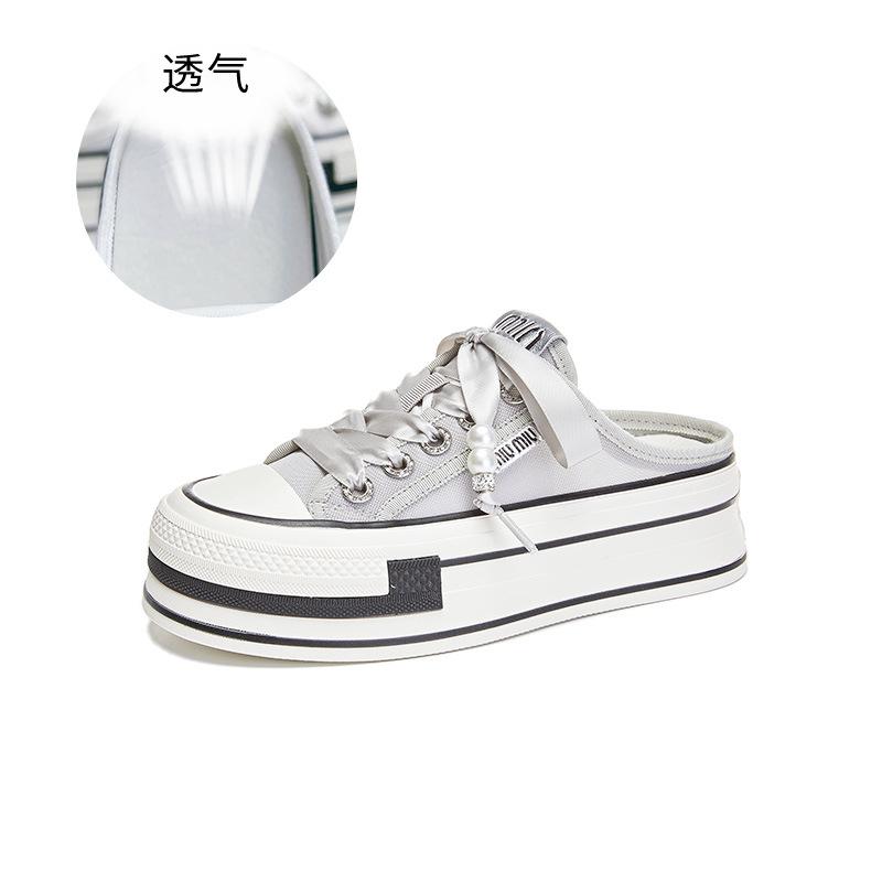 Breathable bag head slippers women's 2025 summer thick-soled half-mop outer wear high-end casual fashion sandals versatile women's shoes