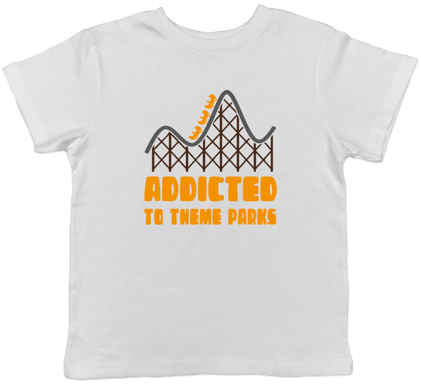 

Roller Coaster Fun Kids T-Shirt Addicted to Theme Parks Children Boys Girls Gift 140