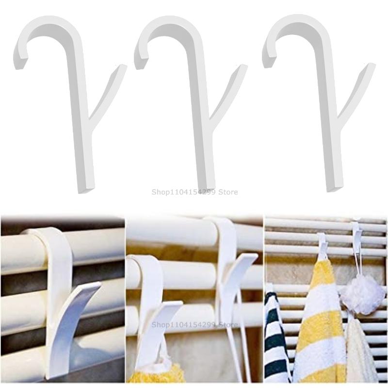 Hanger Clips Storage Bathroom Shower Towel Holder Hanger Heated Radiator Hooks Clips Storage Racks Clothes Scarf Hanger Hooks