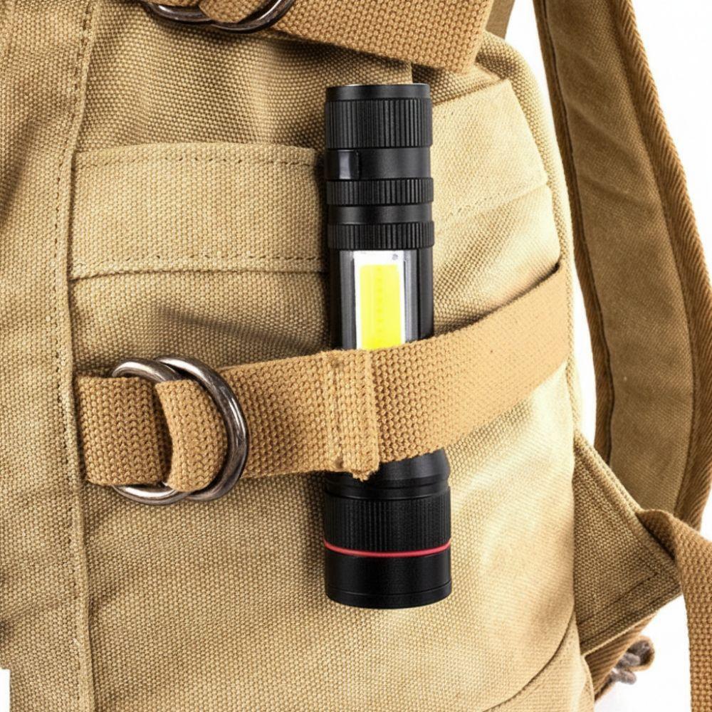 Portable Mini Flashlight Three Lighting Modes High Brightness Keychain LED Light Waterproof Aluminum Alloy Pocket Camping Light