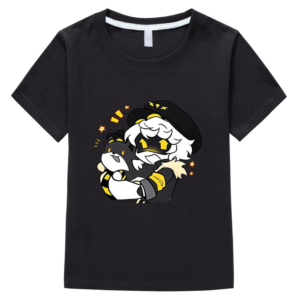 

100% Cotton Game Murder Drones Children s T-Shirt Cartoon Print Kids Tees Streetwear Boys Girls Summer Tops O-Neck Short Sleeve 100 чёрный