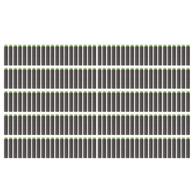 200 BUC Recambio Săgeți EVA 70mm Negru și Verde Densitate Înaltă Accesoriu Jucărie de Tir pentru Copii