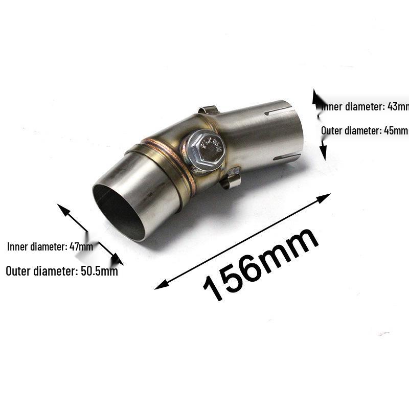 Stainless Steel Mid-Pipe Exhaust for Kawasaki ER6N Ninja 650 Versys 650