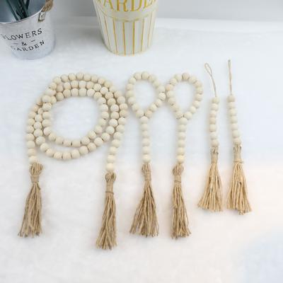 Natural Wood Color Jewelry Making Wooden Beads Handmade Round DIY Accessories 8-20mm Bracelet Home Decoration