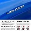 3D ABS Glänzend Silbrig Schwarz Q2 Q4 Ti Veloce Giulia Stelvio Buchstaben-Plakette Kofferraum-Emblem Autoaufkleber Für Alfa Romeo Zubehör WQ4
