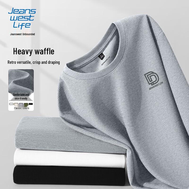 JEANSWEST LIFE Waffelstrick Langarmshirt für Herren
