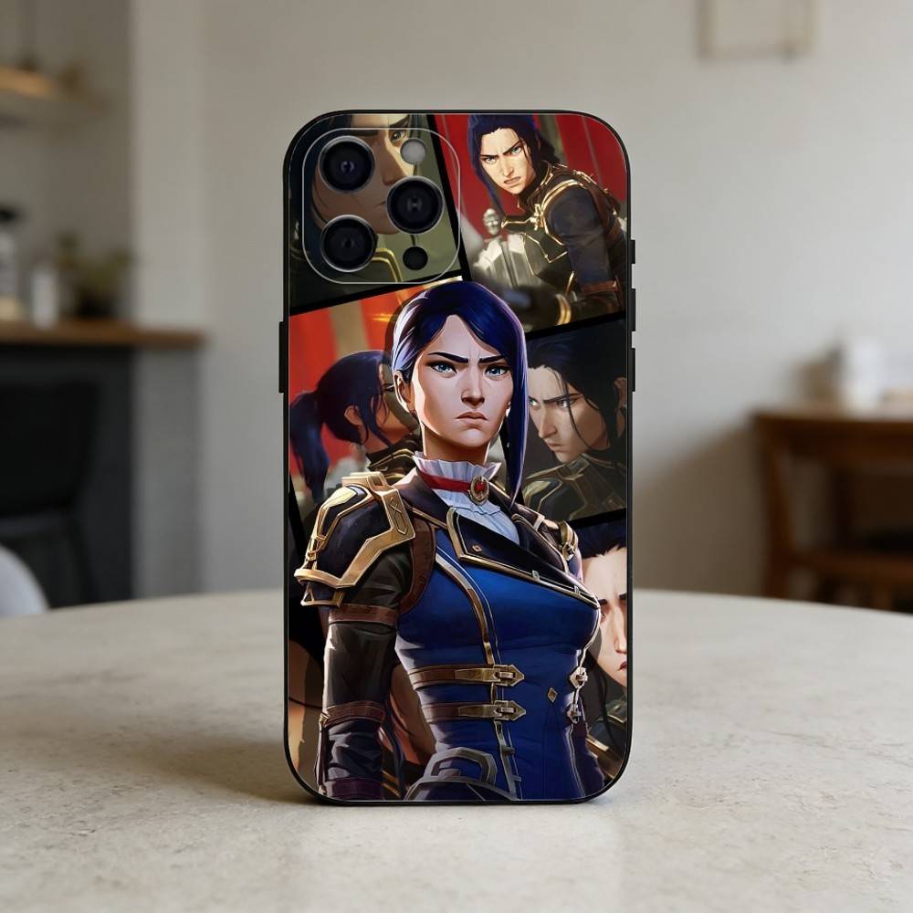 A-arcane vi caitlyn Phone Case Silicone black Soft For IPhone 17,16,15,14,13,12,11,SE,Plus Pro Max iPhone16plus