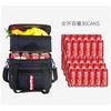 20L Insulated Lunch Bag With Double Ice Packs Expandable Capacity Portable Picnic Cooler Tote Modern Oxford Fabric