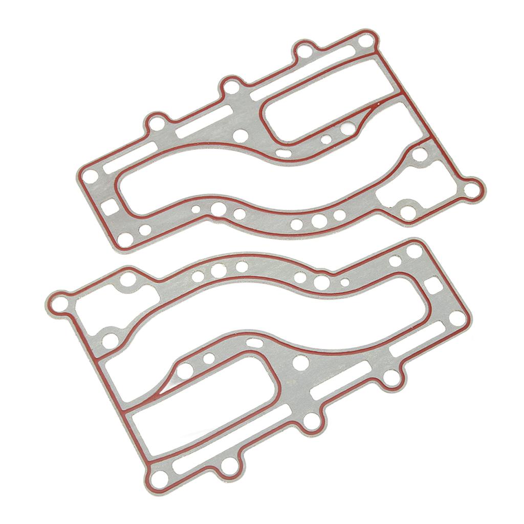 2 Peças Cobertura Interna de Escape de Motor de Popa Plástico 63V 41112 A0 Junta para Motor de Barco para Motor 2 Tempos 15HP