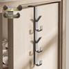 Carbon Steel Over-the-Door Coat and Bag Hook Rack