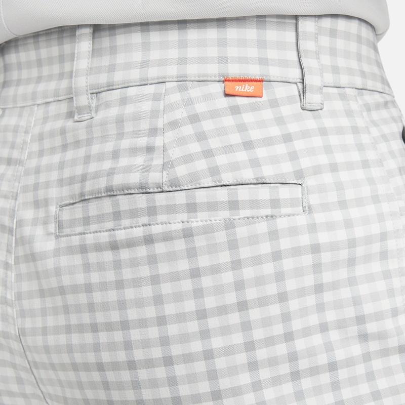 Nike Classic Plaid Pattern Button Straight Shorts Men's White DN1960-077