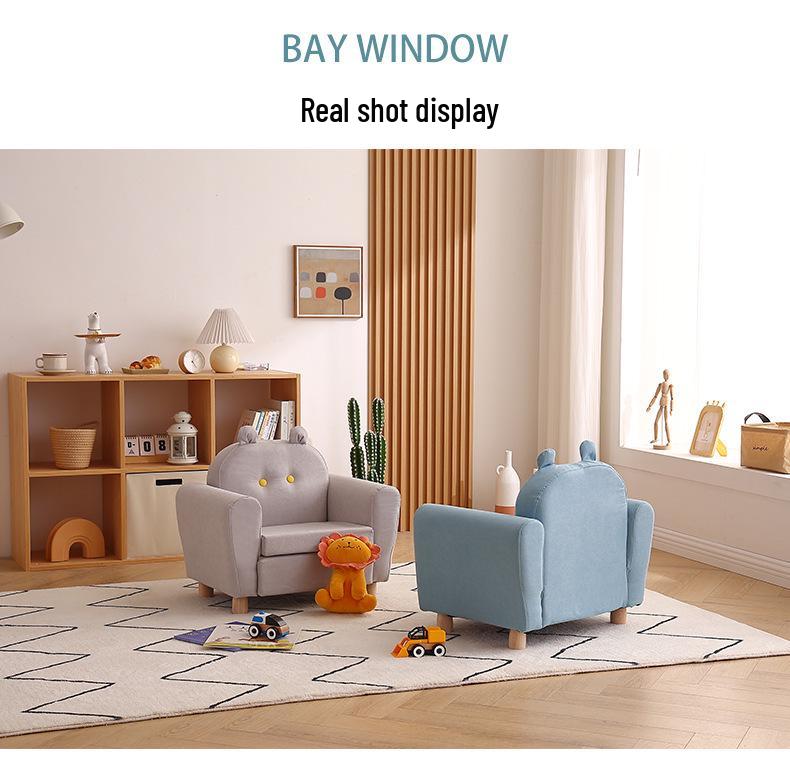Children's Cartoon Double Sofa for Reading Corner or Playroom